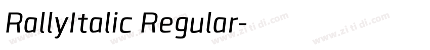 RallyItalic Regular字体转换